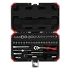 GEDORE - R49003046 - Jeu de clés à douille 1/4 46 pièces, rouge / noir
