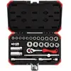 Red 3300053 - Jeu de clés à douille 3/8 SW6-24mm 26 pcs , R59003026 - Gedore