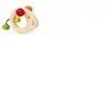 Selecta Spielzeug anneau d'attrapage Souris Topinojunior 8 cm bois naturel