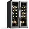 Klarstein Vinamour Cave à vin 2 zones de réfrigération 24 bouteilles 7...