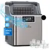 Klarstein - Machine à glaçons chios - 20 kg/24h - auto-clean - 3,2 l - gris