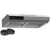 Klarstein Hotte Aspirante Contempo 60 encastrée 60 cm 200 m³/h LED Acier inoxydable Acrylique Argent