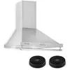 Klarstein - Montblanc Hotte aspirante + 2 filtres recyclage d'air 610m...