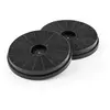 Lot de 2 filtres à charbon actif pour hotte Klarstein Victoria - Ø 17,5cm - noir