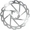Galfer Disque de Frein Monobloc 6 Trous 180mm Argent - Épaisseur 2mm, Acier AISI420