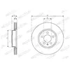 Disque de frein FERODO DDF2664C avant, ventilé, 2 pièce