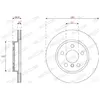Disque de frein FERODO DDF2769C avant, ventilé, 2 pièce