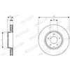 FERODO Disques de frein pour MAZDA: 6, CX-5 (Ref: DDF2849C)
