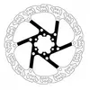 Disque de frein Ferodo AISI420 6-bolts 203 mm argent
