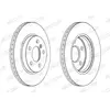 Disque de frein FERODO DDF2651C avant, ventilé, 2 pièce