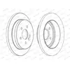FERODO Disques de frein pour MERCEDES-BENZ: Classe ML (Ref: DDF1037C)