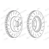 Jeu de 2 disques de frein FERODO DDF1693C - Réf. 1347327