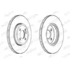 Disque de frein PREMIER High Carbon DDF1711C Ferodo DDF1711C