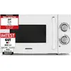 MEDION Micro-Ondes - MD15644 - 17L - 700W - 6 niveaux - Facile à utiliser - Blanc