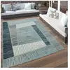 PACO HOME Tapis Intérieur Et Extérieur Géométrique Turquoise Gris [60x100 cm]