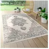 PACO HOME Tapis Intérieur & Extérieur, Poils Ras Pour Balcon Terrasse, Motif Oriental Beige [80x150 cm]