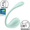 SATISFYER   SMOOTH PETAL G-POINT STIMULATOR WATER GREEN FREE APP
