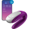 Satisfyer Double Fun Vibrator Couples Violet Bluetooth App 1pc