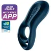 Anneau vibrant Satisfyer Epic Duo avec application - Bleu