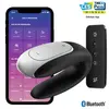 Satisfyer Double Fun Vibrator for Couples Black Black Bluetooth 1pc