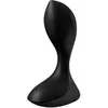 Satisfyer Lover Noir Noir Vibrateur Anal Noir Noir 1pc