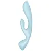 Satisfyer Triple Oh Vibrador Híbrido Azul 1ud