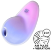 Satisfyer Stimulateur Pixie Dust air pulsé et vibrations - rose et violet