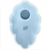 Satisfyer Cloud Dancer Double Air Pulse Vibrator Blue 1ut