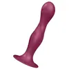 Satisfyer Double Ball-R Rumbly Kinetic Sensattion Gode Rouge 1ut