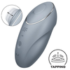 Satisfyer Tap Climax 1 Sensual Tapping Lay-On Vibr Bluegrey 1ut