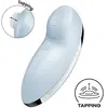 SATISFYER Stimulateur de Clitoris TAP & CLIMAX 2 Bleu Clair