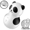Satisfyer Pocket Panda Stimulateur Vibrant Blanc Noir 1ut