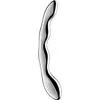 Cosmic crest 2 stainless steel double-ended dildo
