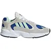 Adidas - Baskets en Velours de Cuir & Mesh Yung-1 beige/bleu/vert 46