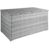 TECTAKE Coffre de jardin Oslo structure en aluminium 145x82,5x79,5cm
