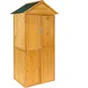 TECTAKE Armoire de jardin avec toit à deux pans en Bois de pin imprégné marron