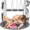 TECTAKE Balançoire nid d'oiseau Swayer, réglable en hauteur, 300 kg - Ø 100 cm