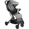 Tectake Poussette buggy pliable avec harnais à 5 points et frein gris