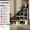 TECTAKE Bibliothèque avec 10 compartiments ouverts cubes 130x29cmx130cm blanc