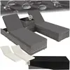 TECTAKE Bain de soleil duo 5 positions avec 2 sets de housses + housse...