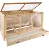 TECTAKE Cage pour rongeurs 95 x 50 x 50 cm