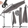 TECTAKE Parasol 350 cm avec housse de protection