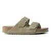 Sandales femme Birkenstock Arizona Suede Vert 45 Étroit 1019088
