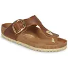 Birkenstock Femme Gizeh Big Buckle Cognac, Oiled Leather Flip Flops, 38 EU