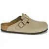 Sabots cuir huilé Birkenstock Boston Oiled Marron 40 1018147