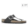 Birkenstock Gizeh Big Buckle Oiled Le Colour Noir - 38