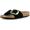 Madrid Big Bucle Nubuck - Narrow par Birkenstock Noir 35 Femme