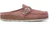 Sabots cuir suède femme Birkenstock Buckley Rose 39 Étroit 1023369