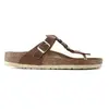 Birkenstock Femme Gizeh Braided Cognac, Oiled Leather Flip Flops, 37 EU