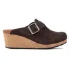 Sabots femme Birkenstock Fanny Suede Leather Marron 37 Étroit 1021075